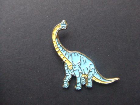 Dinosaurus Brontosaurus reptiel licht blauw